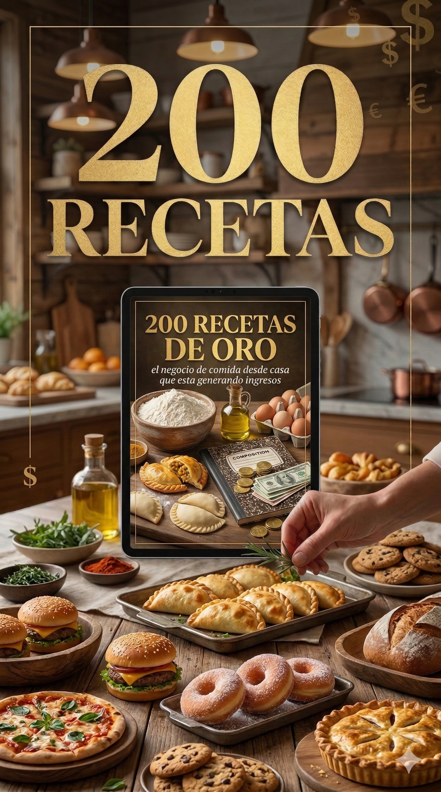 “200 Recetas de Oro: El Negocio de Comida desde Casa que Está Generando Ingresos”